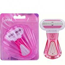 1set Portable And Exquisite Hair Removal Razor, Body Bikini Hair Remover, 3-Layer Stainless Steel Blades, Replaceable Blade Heads, Manual Shaver, Smooth Shaving Manual Razor, Easy To Clean, Does Not Clog Hair (Holiday Gift) - A - View 7
