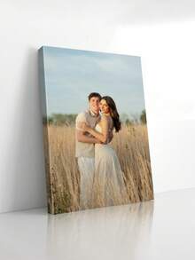 1pc Customized Photo Canvas Print, Large Size Personalized Poster, Includes DIY Photo Frame (Self-Assembly Required) Or Canvas Only, Mother's Day Gift - Multicolor - View 4