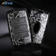 Ốp bảo vệ chìa khóa xe hơi kiểu sợi carbon ABS, phù hợp với các dòng xe Land Rover Range Rover Evoque, Discovery, E-PACE, I-PACE, XE, XJ, XF (2018-2025) - Land Rover B - Xem 9