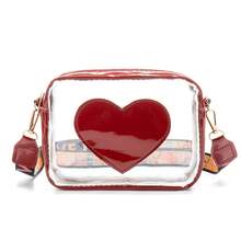 Bolso de mano moderno y versátil para mujer, estilo casual elegante con un toque de alta gama, bolso de hombro estiloso ideal para ir de compras, nuevo bolso bandolera de otoño 2026, bolso cuadrado pequeño casual transparente en forma de corazón, bolso de cámara de moda, disponible para compra al por mayor. - Blanco - Ver 9