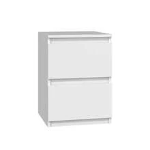 30x30x40cm 2抽屜床邊櫃，現代極簡風床頭櫃，4色可選，適用於臥室、客廳、居家辦公室的小型窄身儲物櫃，省空間緊湊式床邊櫃，配備滑順抽屜 - 彩色 - 查看 17