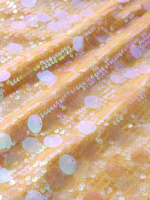 Chân váy ngắn đính sequin thanh lịch, gợi cảm, ôm sát, thích hợp cho tiệc tùng/kỳ nghỉ/đi biển/hẹn hò dành cho nữ, mùa hè. - Màu vàng - Xem 8