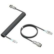 ATTACK SHARK C01 ULTRA RGB Coiled Cable USB-C To A Spiral Gaming Cable For Mechanical Keyboard - View 15