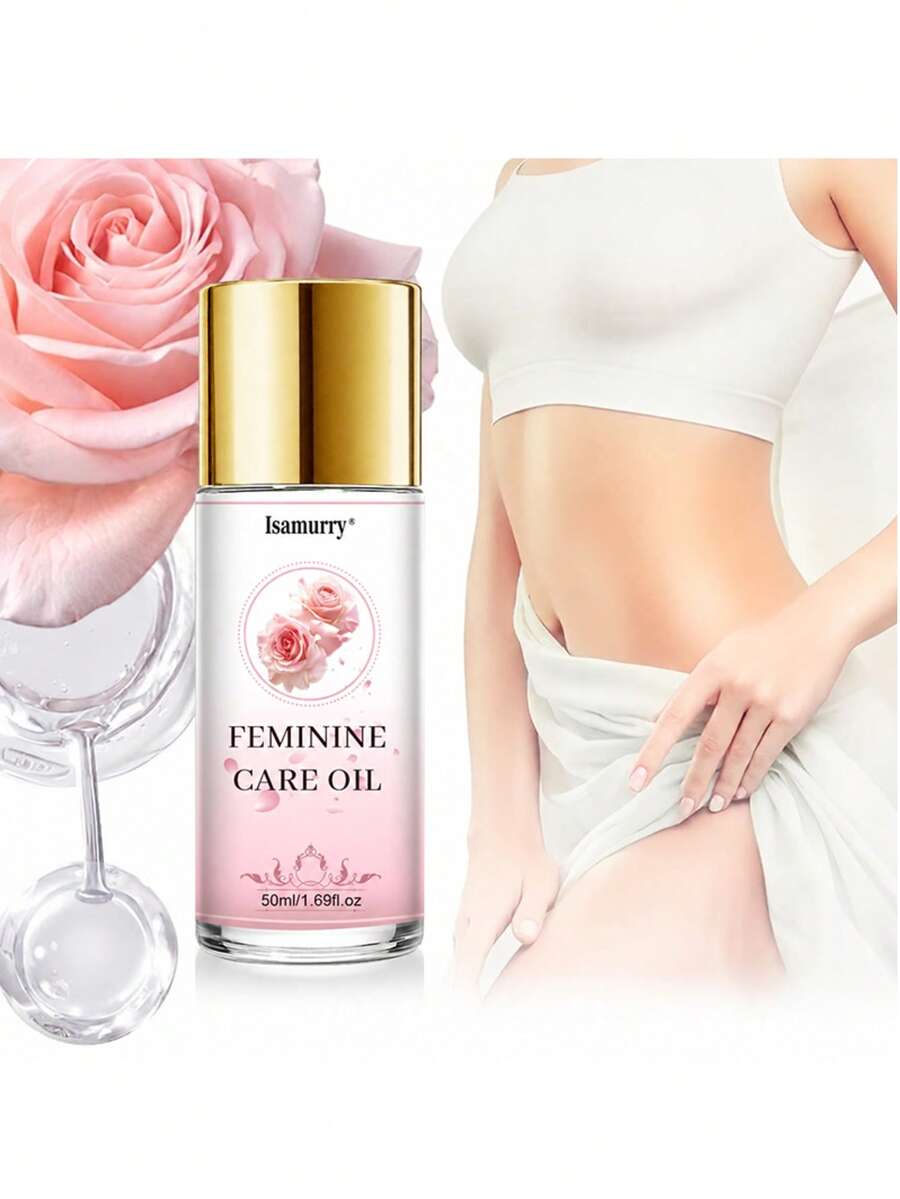 50ml Aceite esencial para el cuidado íntimo - Aceite de cuidado femenino suave, extraído de plantas, desodoriza, alivia la molestia, hidrata y reafirma el área íntima, fragancia natural - Floral - Ver 1
