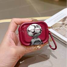 Burgundy Protective Case Compatible With Apple Wireless Earphone Case, Scratch-Resistant And Anti-Drop - Multicolor - View 2