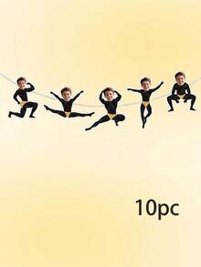 5/10/15 cái Banner tiệc nam vận động viên thể dục tùy chỉnh ảnh, Banner nhào lộn mặt hài hước cá nhân hóa với các chi tiết cắt lấp lánh, Banner lấp lánh cho lễ kỷ niệm trẻ em/thanh thiếu niên, tiệc độc thân cô dâu và đêm hội con gái - Nhiều màu - Xem 9