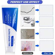 Efficient Drywall Repair Kit With Scraper, Quick-Drying Wall Mending Agent, Multi-Functional Patch Paste For Filling Holes And Cracks, Easy Drywall Repair For Nail Holes And Wall Damage (1 PCS) - 250g/1 Set - View 4