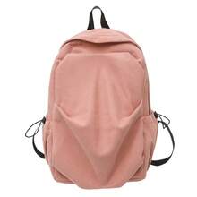 Bolso de mano moderno y versátil para mujer, estilo casual elegante con un toque de alta gama, bolso de hombro estiloso ideal para ir de compras, mochila casual plisada estilo coreano para mujer, nueva mochila de estudiante para el verano de 2026, de pana vintage. - Verde - Ver 7