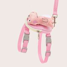 New Denim Style Pet Backpack Leash Set, Cute Small To Medium Dog And Cat Outdoor Travel Universal Accessories - Multicolor - View 6