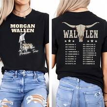 Morgan WallenAAA  Still The Problem Tour 2026 T-Shirt1 - Black - View 1