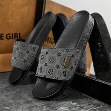36-50 大尺碼男士拖鞋，大號，EVA輕量柔軟，防滑拖鞋，耐用厚底，露趾涼鞋，日常穿著與戶外沙灘 - A-灰色 - 查看 4
