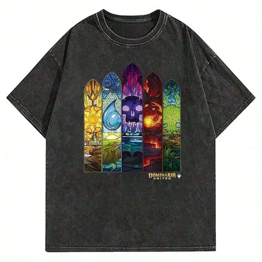 Retro 100% Cotton T-Shirt For Men And Mature Women, Harajuku Style, Short Sleeve, With The Phrase 'I Am Fernando Alonso' - 黑色 6 - 查看 1