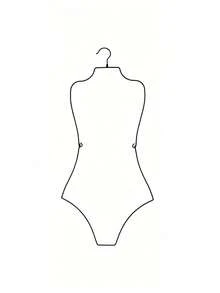 Swimwear Hanger | Shaping Iron, Suitable For Lingerie, Bikini And Pajamas | Foldable Bust Form, Used For Displaying Delicate Designs, Lingerie Display, Bra Storage, Closet Organization - Multicolor - View 11