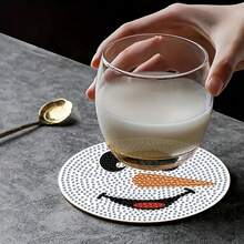 5D DIY 鑽石繪畫杯墊套組,適合初學者與成人,繪畫手工藝與縫紉用品,適用於居家裝飾、婚禮配件、派對小禮物玩具,感恩節、萬聖節裝飾、聖誕禮物 - 彩色 - 查看 5