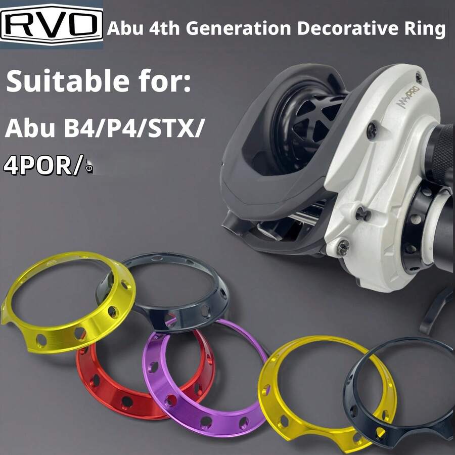 Abu 4th Generation Water Drop Reel Decorative Ring Fishing Reel Modification And Maintenance Accessories B4P4 Decorative Ring Modification Accessories Specifically For Abu - Purple (Abu 4th Generation Exclusive) - View 1