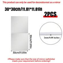 1/2/4/8/12片 2mm 無框圓形壓克力鏡面面板，適用於婚禮、生日、週年紀念、聖誕節和節日裝飾，無需電源，可用於桌面裝飾、各種場景、房間裝飾和鏡面材料 - 2mm - 查看 21