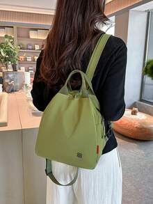 New Fashion Zipper Backpack, Casual Elegant Ladies Handbag, Shoulder Bag, Tote Bag, Polyester Lining With Zipper Closure - Multicolor - View 13