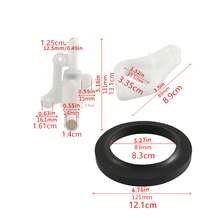 Durable 34100 Flush Valve Kit For RV Toilets, Leak-Proof Water Valve With Precision Seal, Quick Install For Camper Sanitary System Maintenance - White - View 3