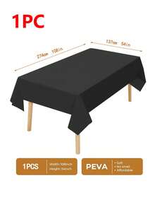 1/4/6 Stücke Einweg-Tischdecken in Weiß, hergestellt aus wasserfestem und ölbeständigem PEVA-Material, für Hochzeiten, Geburtstagsfeiern, Camping, Restaurants, Küchen, Feiertagspartys, Schulanfang, Halloween-Dekoration, Weihnachtsdekoration, Raumdekoration, Heimdekoration - Verschiedenfarbig - Übersicht 20