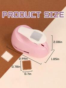 1pc Stamp Embossing Device,New DIY Embossing Stamp For Students' Planner, Handmade Embossing Machine And Flower Puncher,Stamp Square Punch, Lever-Type Craft Punch, Suitable For Scrapbooking, Card Making, And DIY Paper Crafts - Multicolor - View 7