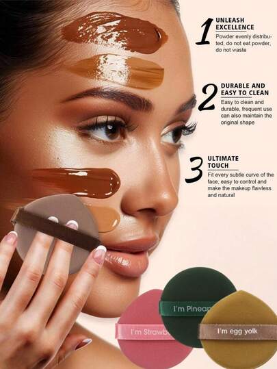 Bộ 7 bông mút trang điểm hình quả dứa, kết cấu mịn cho lớp trang điểm hoàn hảo, dùng cho phấn phủ dạng bột, cố định lớp trang điểm, sử dụng được cả khô và ướt, bông mút hình lòng đỏ trứng đang thịnh hành, bông mút trang điểm thấm hút tốt, bông mút trang điểm hình quả dứa, nhiều màu sắc, bông mút trang điểm hai mặt mềm mại dành cho nữ, dụng cụ trang điểm, dụng cụ làm đẹp, bông mút trang điểm hình lòng đỏ trứng, quà tặng lý tưởng cho bạn bè, quà tặng, trang điểm quyến rũ, quà tặng cho nữ, màu hồng, đồ dùng cần thiết cho kỳ nghỉ, lễ hội, du lịch
