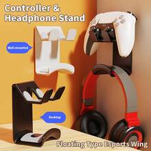 No-Drill Wall-Mounted Headphone Hook; Seamless Adhesive Headphone Storage Rack Suitable For Dormitory Computer Monitor Side - Multicolor - View 4