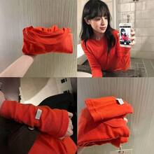 Women Lightweight Cardigans - Orange-red - View 1