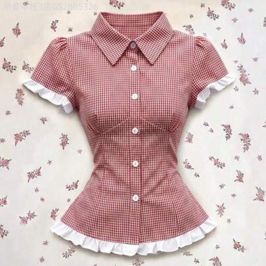 Women Blouses & Shirts - 紅色的 - 查看 1