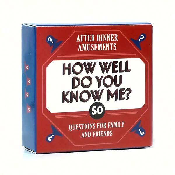 50 Questions Dinner Party Game - Role Playing Card Game Designed For Adults And Families, Standard Edition, Perfect Gift For Host Or Hostess, Ideal Gift For New Year, Christmas, Christmas Eve