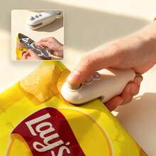 Portable Mini Sealing Machine, Food Storage Sealing Machine, Dual Functions Of Sealing And Opening, Type-C, Compact And Portable, Built-In Magnetic, Suitable For All Kinds Of Food Snack Bags, Suitable For Families, Outdoor Camping, Travel. - View 9