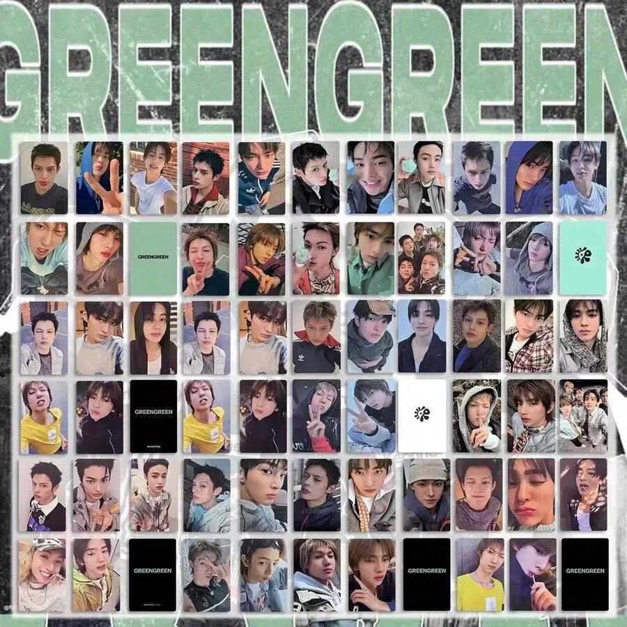 C/O/R/TI/S <VERDE VERDE>JAMES,JUHOON,M/A/R/TI/N/SEONGHYEON,KEONHO, Tarjeta de inserción de álbum, Tarjeta de edición especial, Tarjeta de suerte, Regalo de encuentro con fans, Regalo coleccionable de concierto. - Multicolor - Ver 1