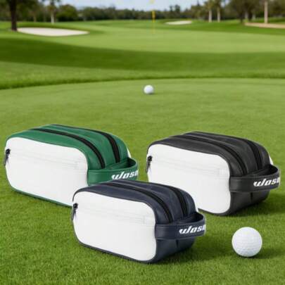 This Golf Accessory Bag Is Lightweight And Portable, Featuring A Durable Handle And Multiple Pockets. Ideal For Storing Golf Equipment And Accessories, It's Perfect For Outdoor Activities And Everyday Travel. It's A Golf Gear Bag And Accessory Organizer.