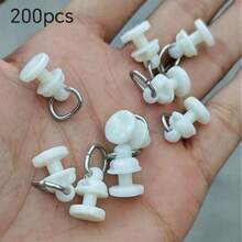 100/200pcs Nano Roller Slide Rails, Silent Curtain Track Pulleys, Heavy-Duty Plastic Slide Rail Hooks, Universal Ceiling Installation Hardware Accessories Suitable For Straight And Curved Tracks (Curtains, Doors, Shower Rooms, Cars) - Track Nano Pulley - View 7