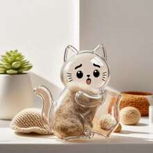 1pc Magnetic Cat Hair & Whisker Fridge Magnet, Transparent Pet Hair Collector Display, Cute Pet Memorabilia, Suitable For Hair Collection Display, Gift, Pet Store (Magnetic Part Needs Manual Installation) - Multicolor - View 10