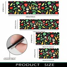 1pc, Home Decor, Cartoon Vegetable Pattern Printed Floor Mat, Diatom Mud Kitchen Rug, Kitchen Mat, Floor Mat, Easy To Clean, Printed Rectangular, Suitable For Living Room, Bedroom, Hallway, Bathroom, Laundry Room - Polyester Rug, Suitable For Indoor And Outdoor Home Decor - Multicolor - View 10