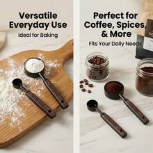 1/2/4pcs Multifunctional Plastic Measuring Spoon Set, Stackable Segmented Measuring Spoon, Coffee Salt Seasoning Measuring Spoons,Suitable For Baking&Cooking Tools In Kitchens Restaurants - Multicolor - View 7