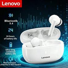 Lenovo 联想 TA210 蓝牙耳机，智能通话降噪耳机，带麦克风，ENC 入耳式音乐游戏无线耳机，原装联想 - 櫻花白 - 查看 1