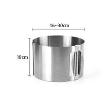 Cake Mold-Cake Ring-Adjustable Round Stainless Steel 6 To 12 Inch, 6 Inch Baking Ring For Supporting Decorating Icing - View 17