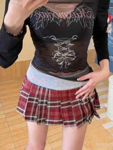 Women Skirts - Red - View 1