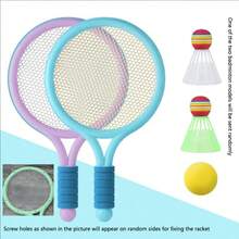 Juego de raqueta y volante de bádminton - Equipo deportivo para interiores/exteriores, adecuado para deportes escolares, fiestas de cumpleaños, vuelta al cole - Regalo educativo y divertido - Multicolor - Ver 10