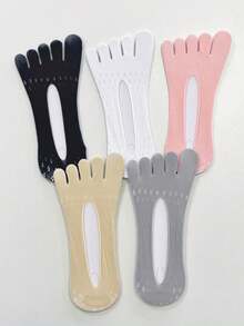 1/5 Pairs Summer Thin Starry Sky Invisible Five-Finger Boat Socks (Socks Not Included) - Multicolor - View 3