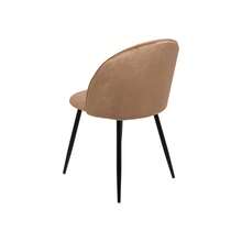 Dmora Achito - Sedia, Nero, 4 Sedie - Beige - Visualizzare 5