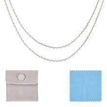 s plata ley 925 para mujer, s joyería permanentes, s eslabones giratorios para hombres y mujeres, 4.5mm x 1mm x 0.1mm - Cadenas de cable de plata esterlina - Ver 1