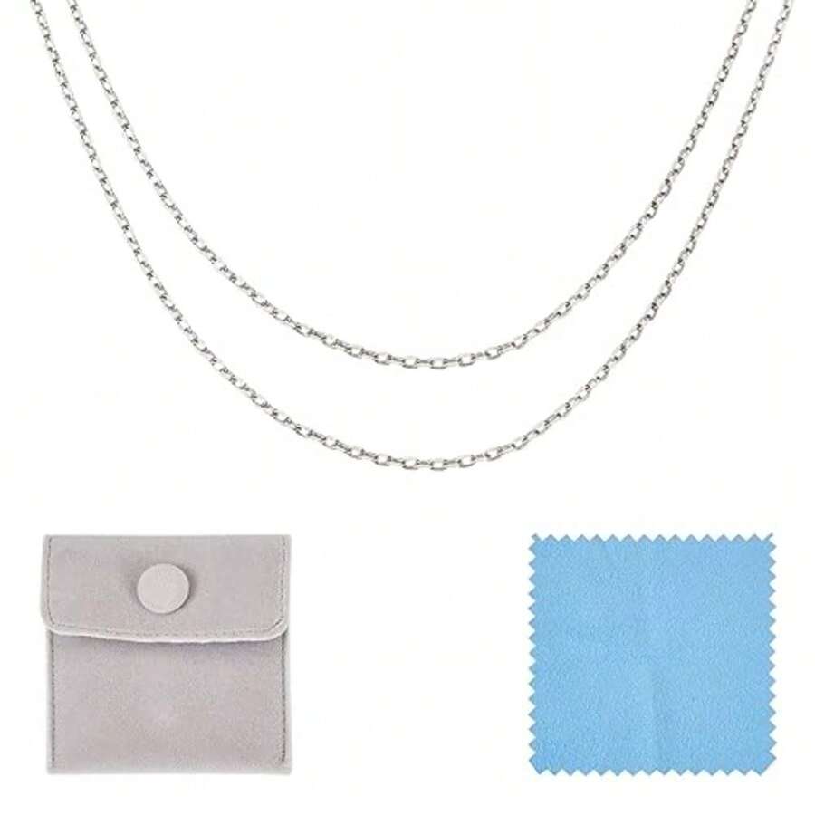 s plata ley 925 para mujer, s joyería permanentes, s eslabones giratorios para hombres y mujeres, 4.5mm x 1mm x 0.1mm - Cadenas de cable de plata esterlina - Ver 1