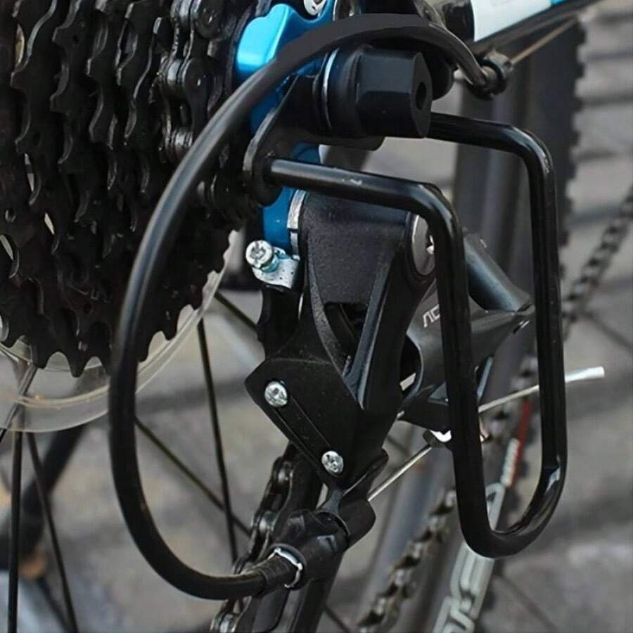 TOSUOD 1pc Heavy Duty Bicycle Rear Derailleur Protector Cover, Tool-Free Installation - Suitable For Road, Mountain, Folding Bikes - Scratch-Resistant And Impact-Resistant Gear Protection, Compatible With Derailleur - Easy Maintenance, Durable Structure, Ensures Smooth Shifting And Lasting Performance, Suitable For Mountain/Road Bikes And More, Bicycle Accessory (Black)