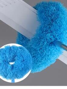 1PC Extendable Microfiber Ceiling Fan Duster With Washable Head - Perfect For High Ceilings, Furniture & Car Cleaning Ceiling Fan Cleaner Duster Fan Cleaner - Blue - View 7