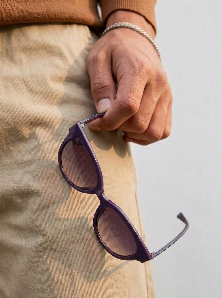 FILA SFI119 SHINY VIOLET Fashion Glasses - TÍM BÓNG/AVI - Xem 1