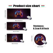 1pc Oversized Extended Neon Game Controller Illustration Mouse Pad, With Non-Slip Rubber Base, Washable Stitched Edges, Suitable For Gaming Setup And Home Office, Ideal Gift For Esports Enthusiasts, Gamers And Design Lovers - View 9