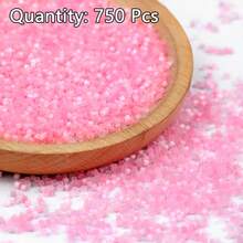 Aproximadamente 750 piezas de cuentas de vidrio de 2mm, cuentas para enhebrar para hacer joyas DIY, manualidades, decoración de bordados - Tubo de alambre de dibujo - Ver 20