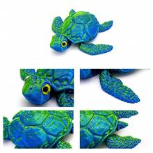 3D Printed Movable Turtle Stress Relief Toy, Segmented Joint Realistic Ocean Turtle Model With Limbs And Head, Beach Fish Tank Decor Desktop Ornament, Children's Ocean Science Educational Toy, Lucky Niche Birthday Holiday Creative Gift, Exclusive Gift For Ocean Lovers - Multicolor - View 7